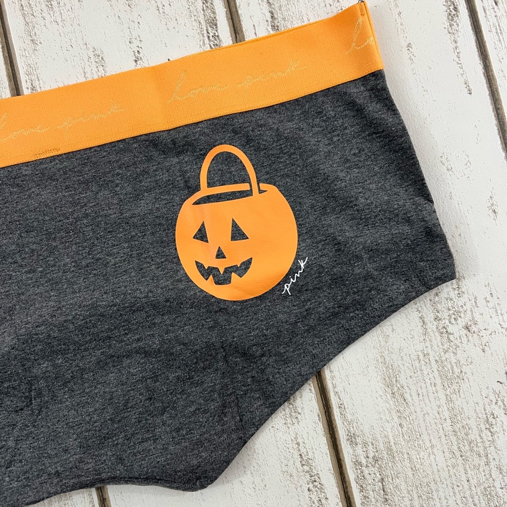 VS PINK Halloween Pumpkin Boyshort S M L XXL - Picture 5 of 7